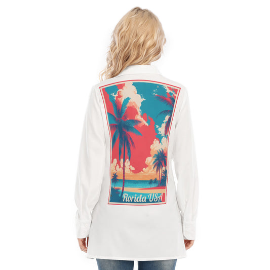 Florida USA White Blouse