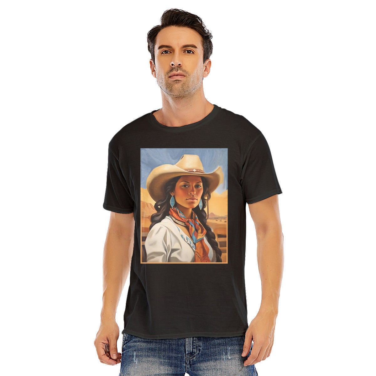 Cowgirl 103 -- Unisex O-neck Short Sleeve T-shirt