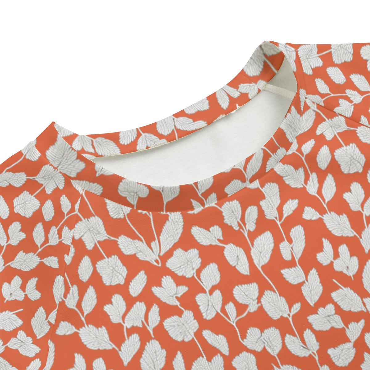 Orange Leaves -- Women's Sweatshirt With Raglan Sleeve | Interlock
