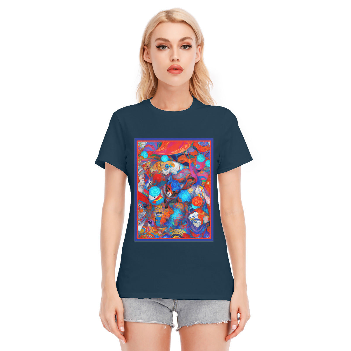 Fantasy Fox 101 -- Unisex O-neck Short Sleeve T-shirt