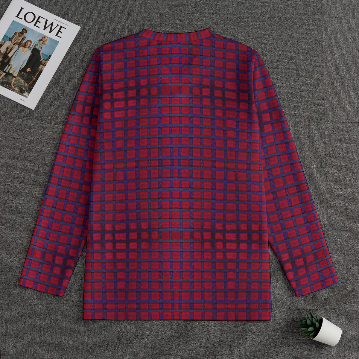 Gailheal tartan -- Men's V-neck Sweatshirt With Long Sleeve