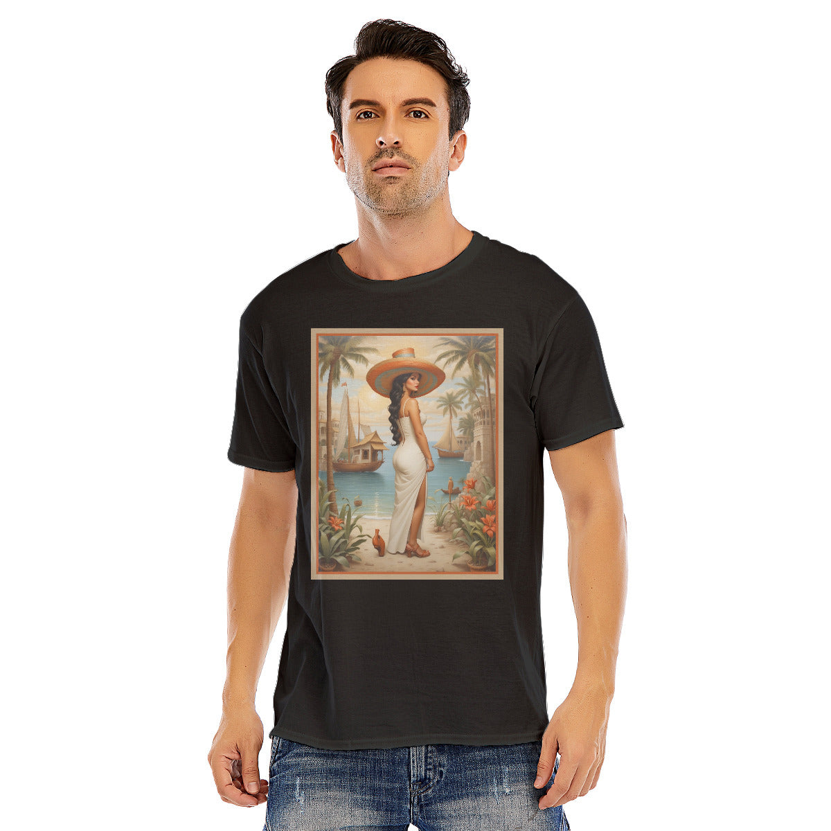 Isla Holbox 99 -- Unisex O-neck Short Sleeve T-shirt