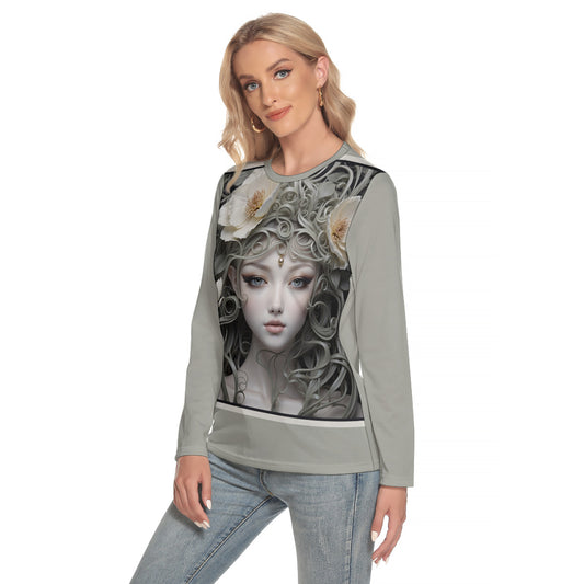 Fantasy Pearl -- Women's O-neck Long Sleeve T-shirt