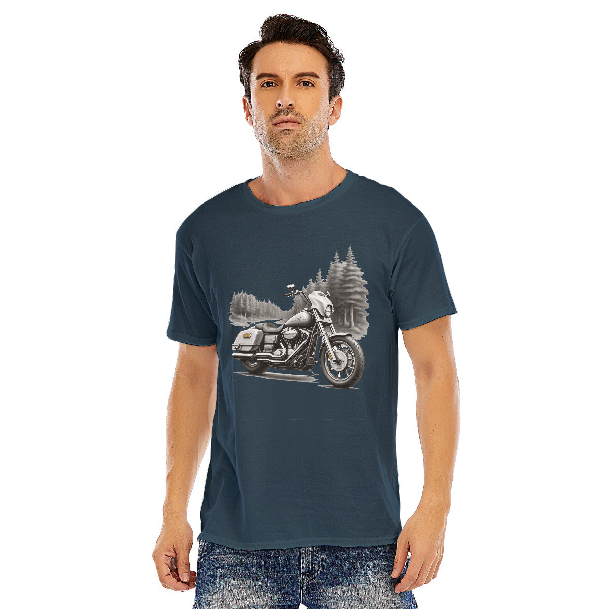 Motorcycle 111 -- Unisex O-neck Short Sleeve T-shirt