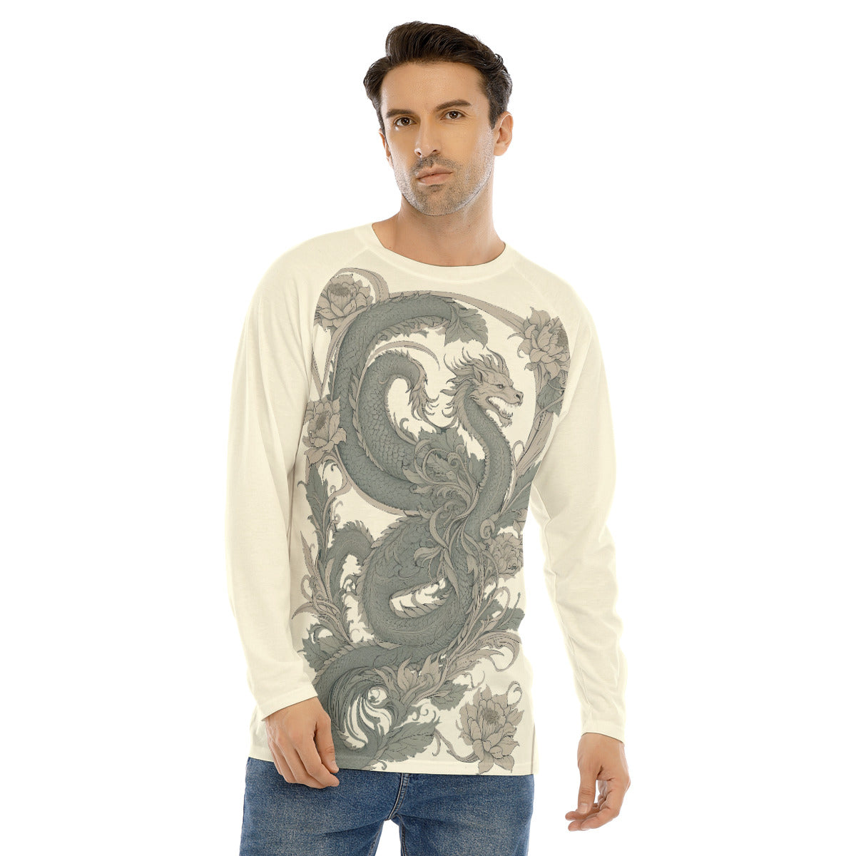Dragon 106 -- Men's Long Sleeve T-shirt With Raglan Sleeve