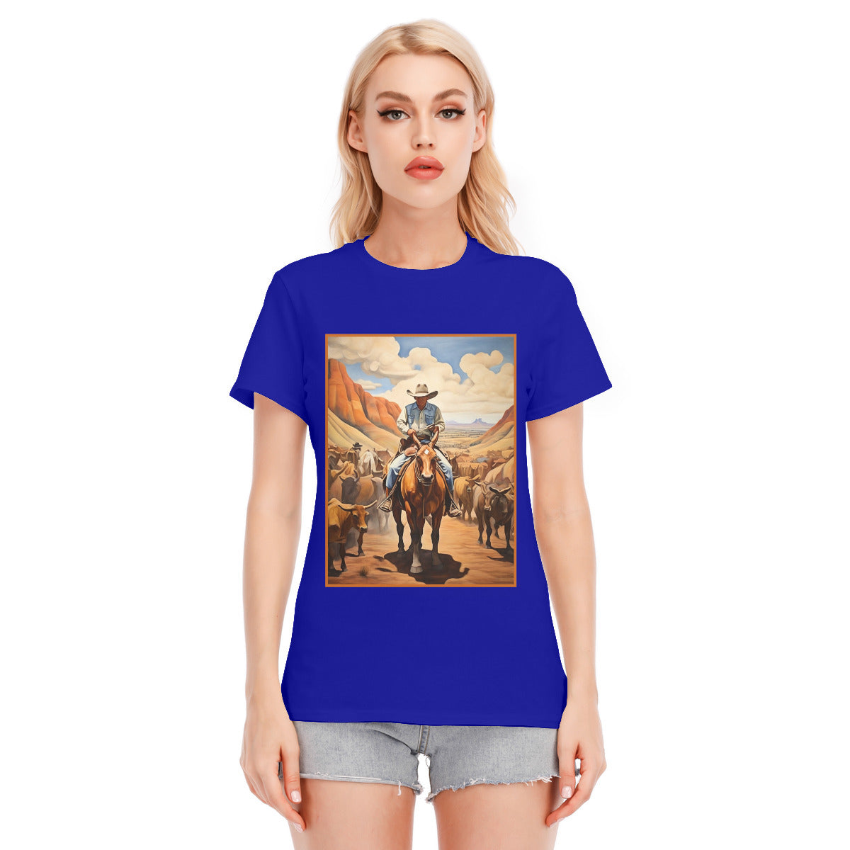 Cowboy 109 -- Unisex O-neck Short Sleeve T-shirt