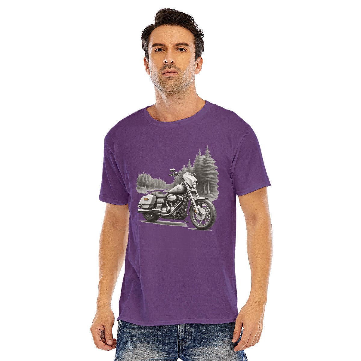 Motorcycle 111 -- Unisex O-neck Short Sleeve T-shirt