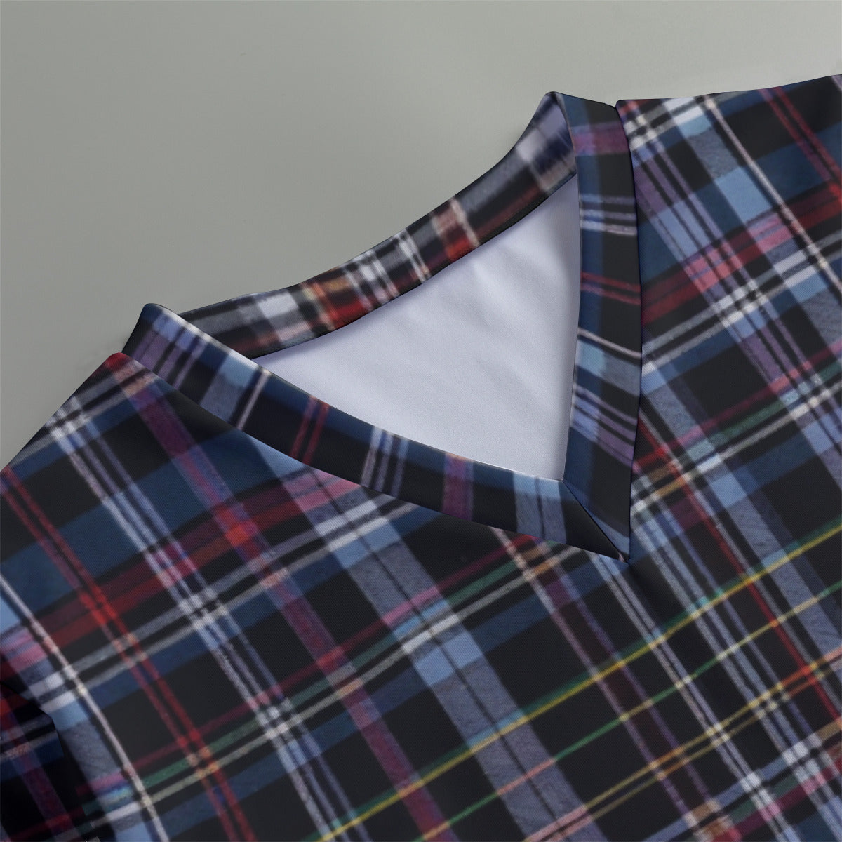 Deas Tartan -- Men's V-neck Sweatshirt With Long Sleeve