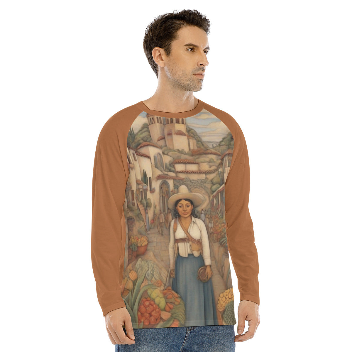 Camino Real 102 -- Men's Long Sleeve T-shirt With Raglan Sleeve