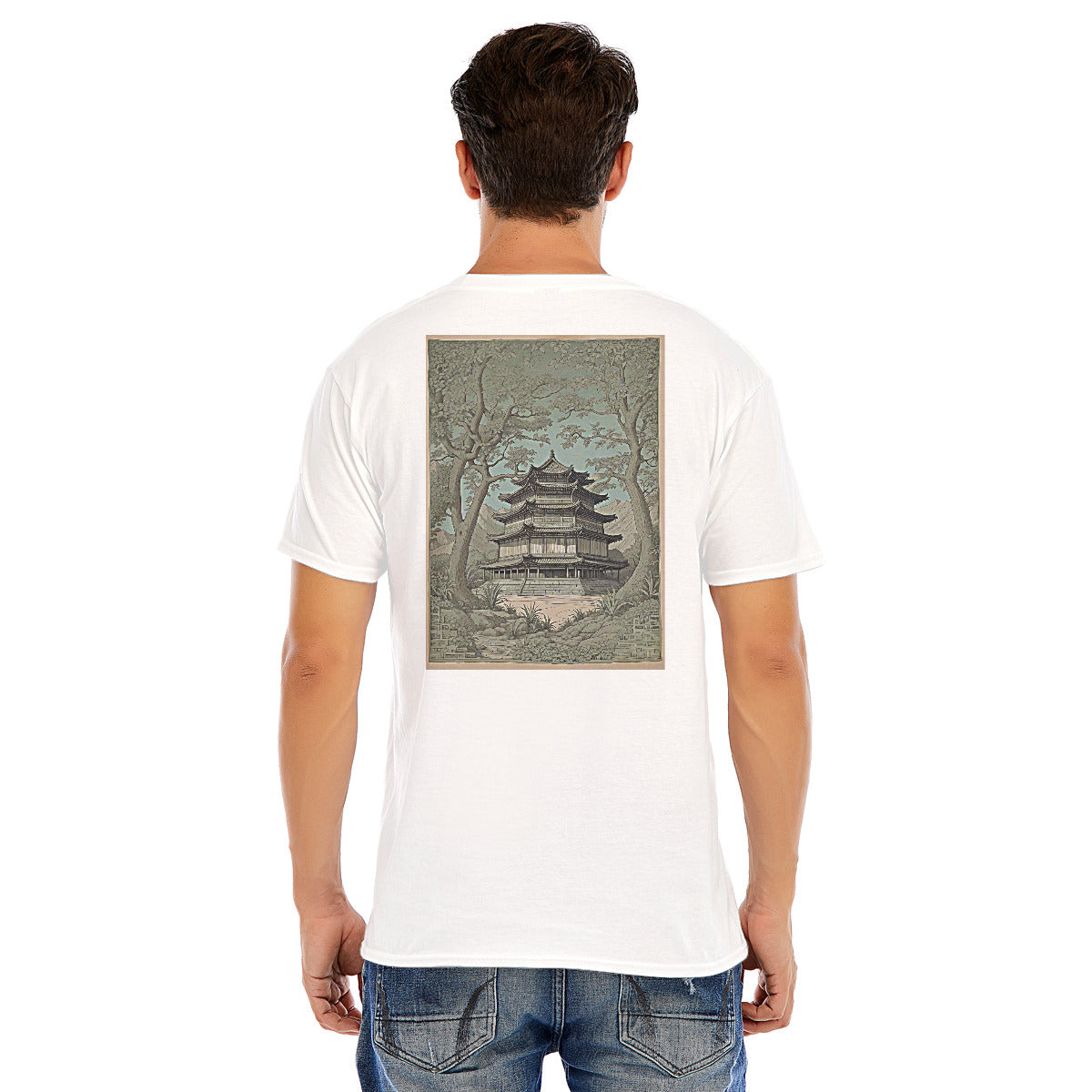 Pagoda 101 -- Unisex O-neck Short Sleeve T-shirt