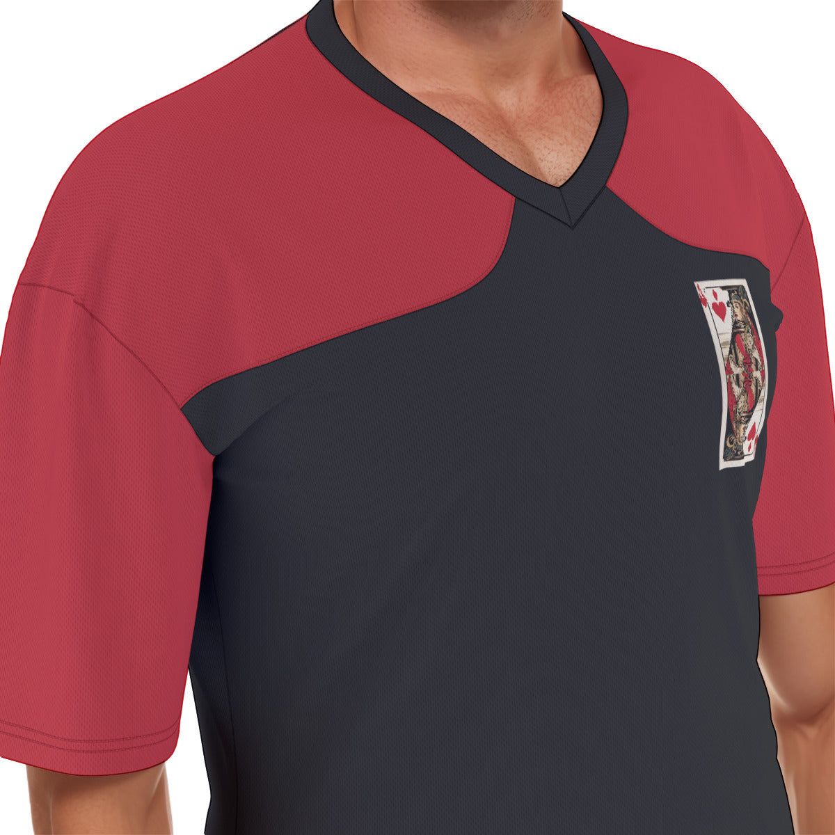 Ace of Hearts -- Men's Football Jersey