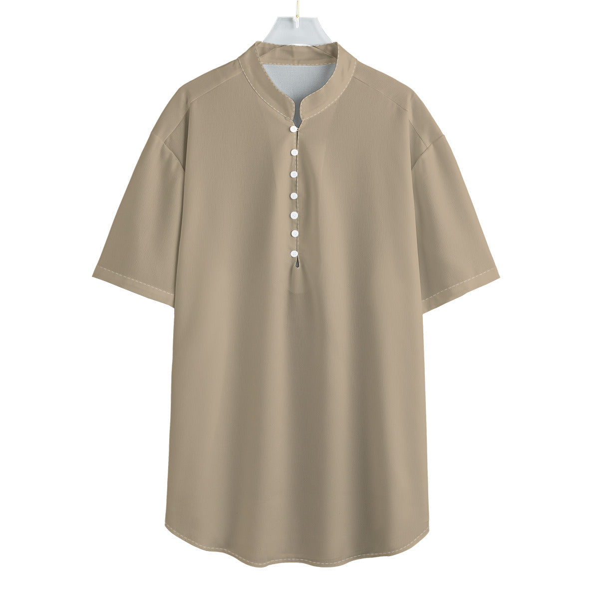 Fantasy Tiger -- Men's Henley Short Sleeve Shirt