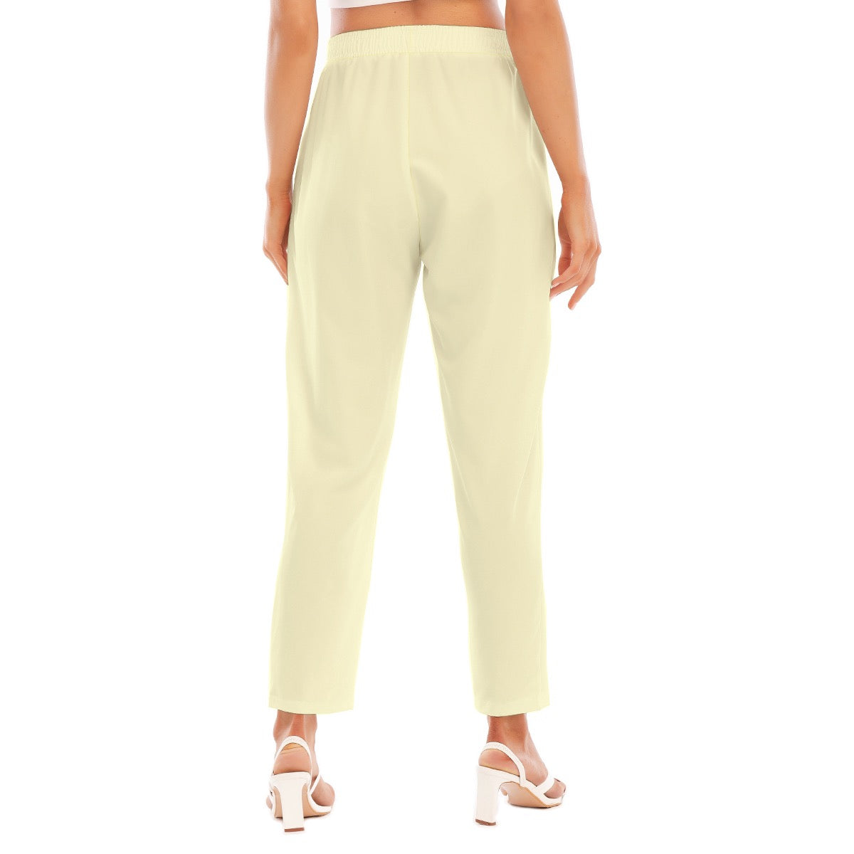 Cream -- Women's Loose Straight-leg Pants