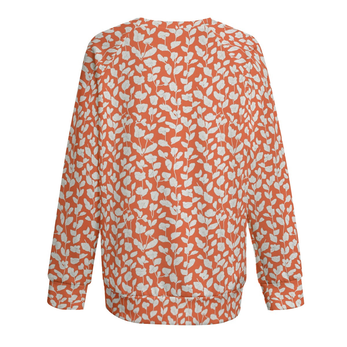 Orange Leaves -- Women's Sweatshirt With Raglan Sleeve | Interlock