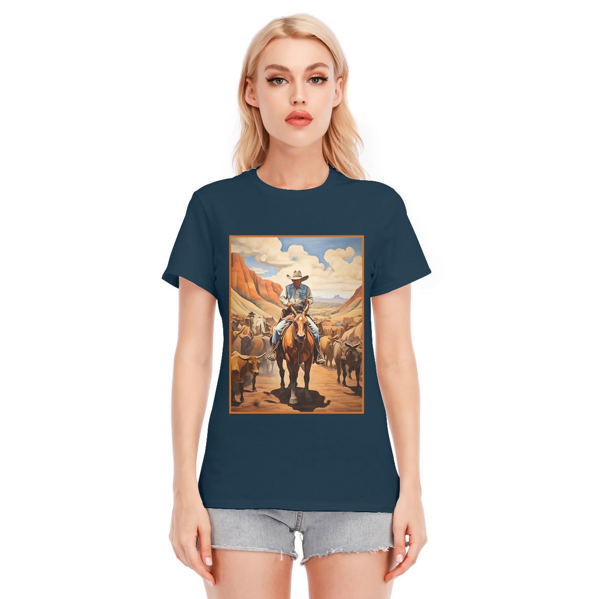 Cowboy 109 -- Unisex O-neck Short Sleeve T-shirt