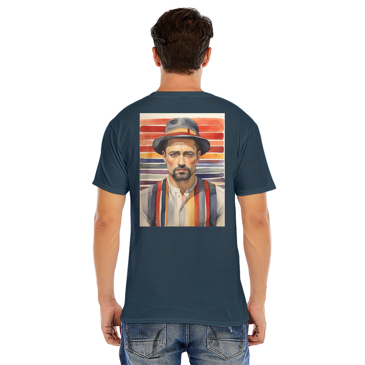 Stripes 106 -- Unisex O-neck Short Sleeve T-shirt