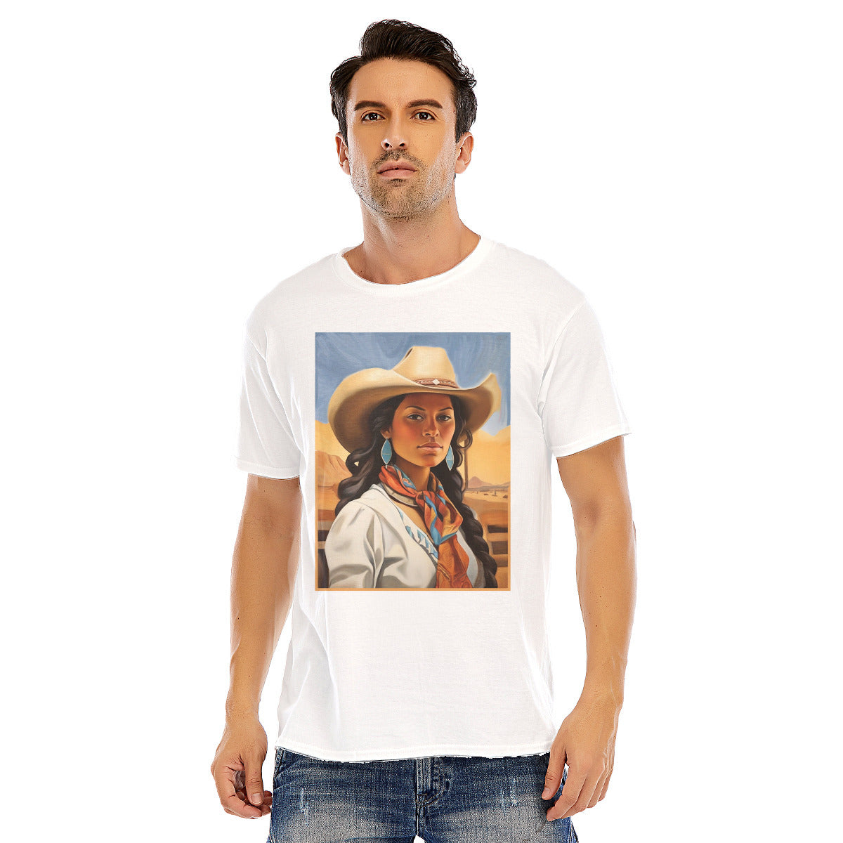 Cowgirl 103 -- Unisex O-neck Short Sleeve T-shirt