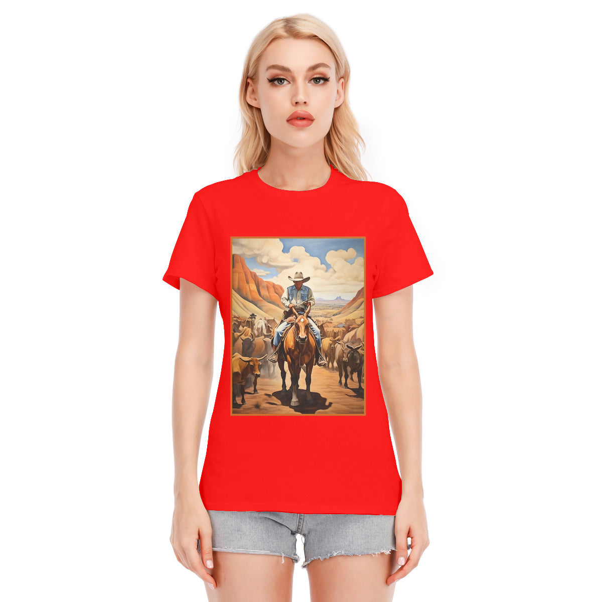 Cowboy 109 -- Unisex O-neck Short Sleeve T-shirt