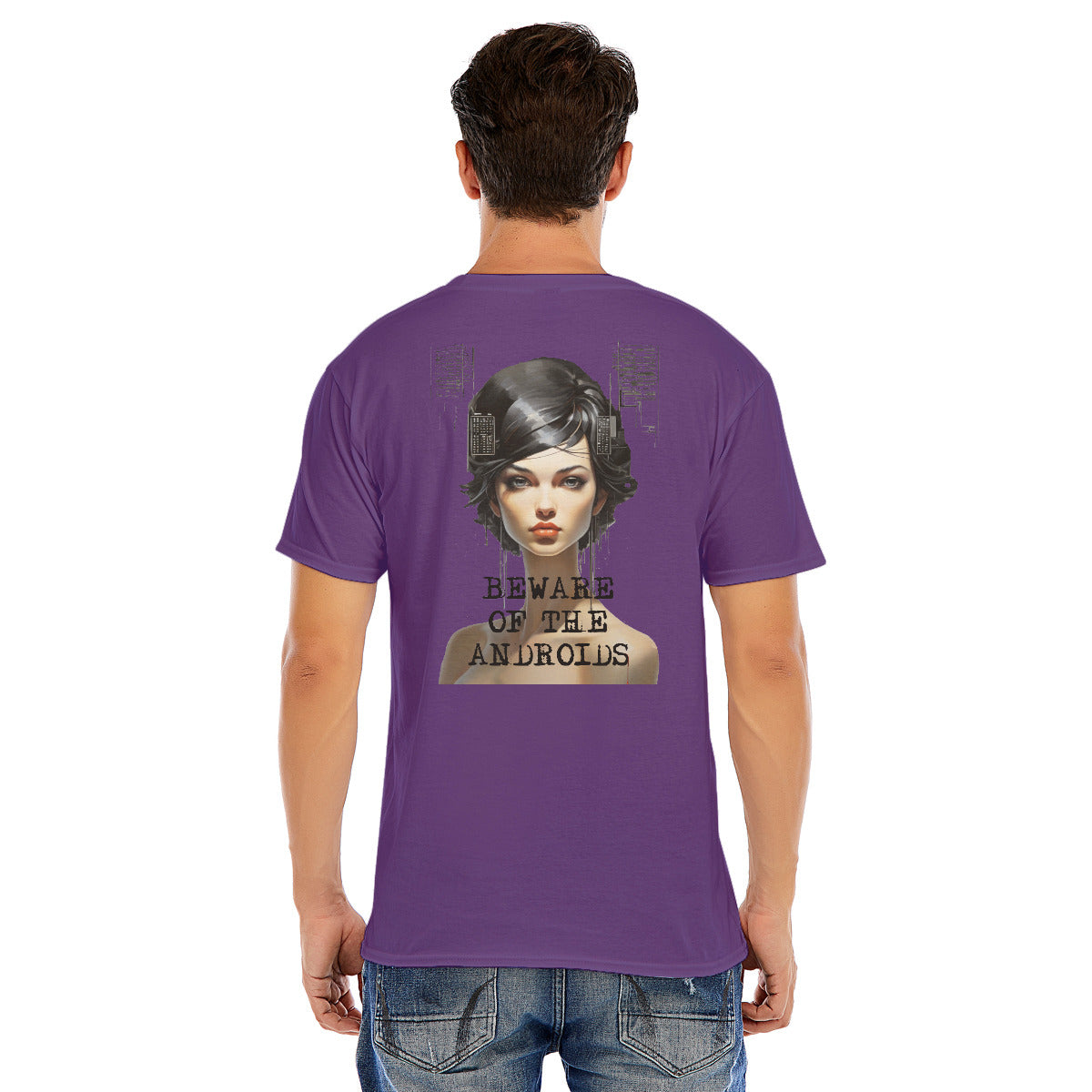 Beware of the Androids -- Unisex O-neck Short Sleeve T-shirt