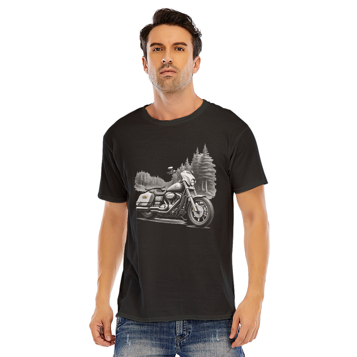 Motorcycle 111 -- Unisex O-neck Short Sleeve T-shirt