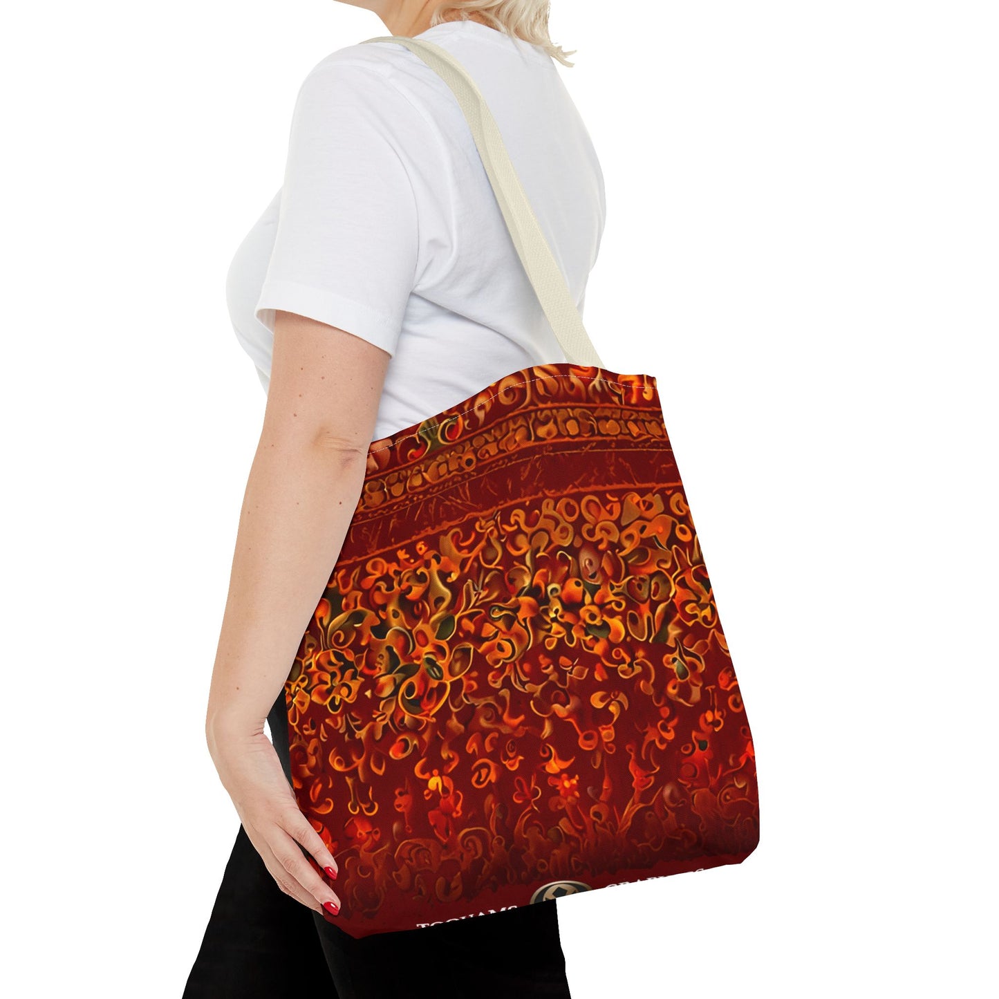 Corlu - Bohemian Floral Tote Bag - Vibrant and Stylish Carryall for Everyday Adventures