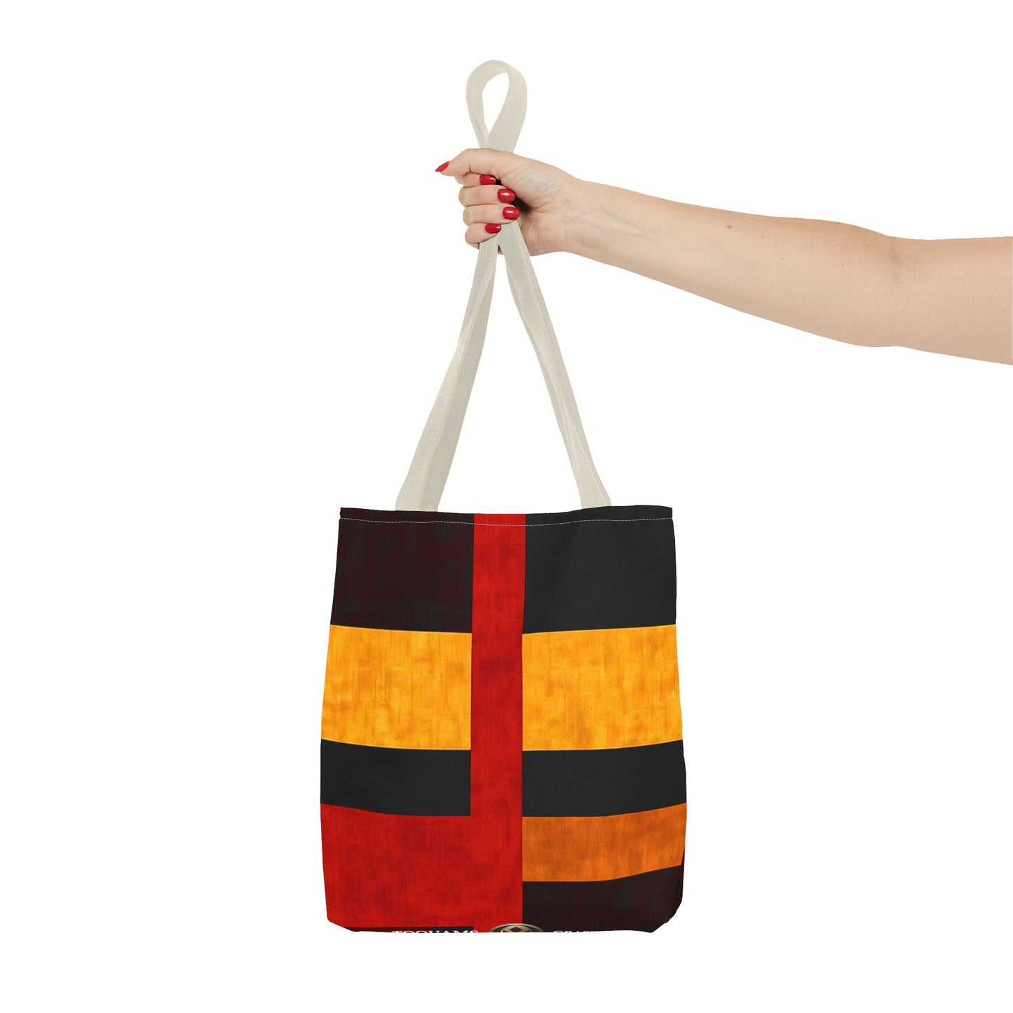 42nd Street - Vibrant Geometric Tote Bag | Stylish Reusable Shopping Bag | Perfect for Everyday Use and Gifts