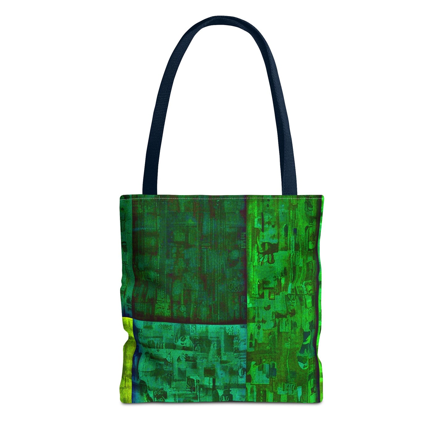 My Block - Eco-Friendly Green Abstract Tote Bag - Stylish Reusable Shopping Bag