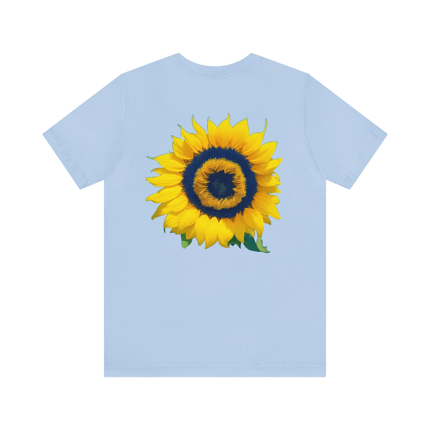 Sunflower (back) -- Unisex Jersey Short Sleeve Tee