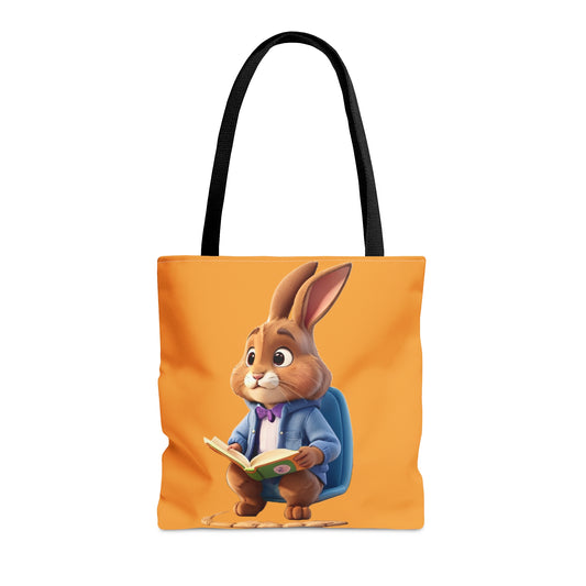 Reading Rabbit Tote Bag (AOP)