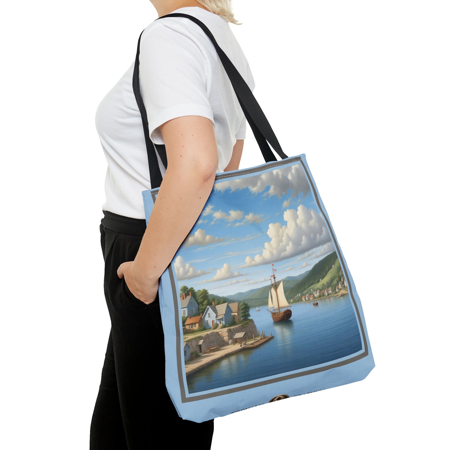 Coastal Village Tote Bag (AOP)