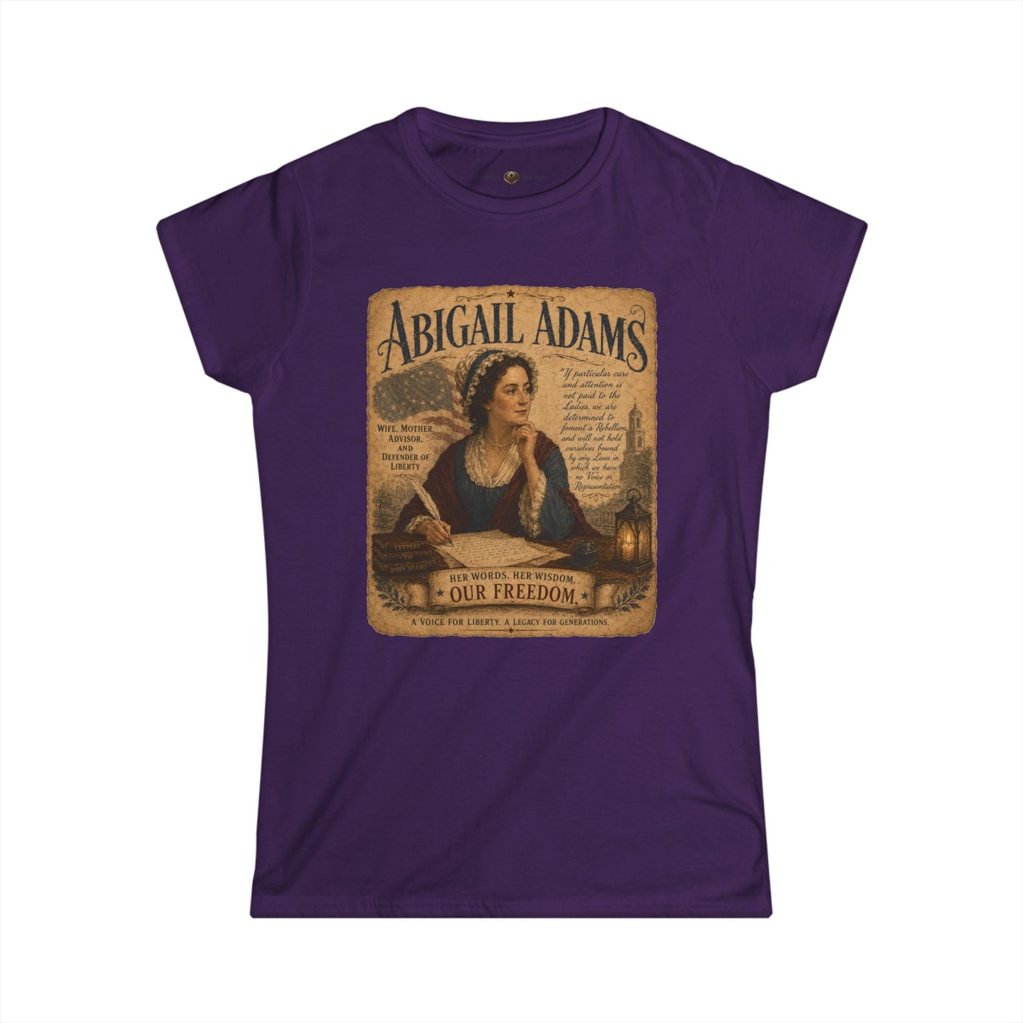 Abigail Adams “Remember the Ladies” Women's Tee — Historical Patriotic Shirt