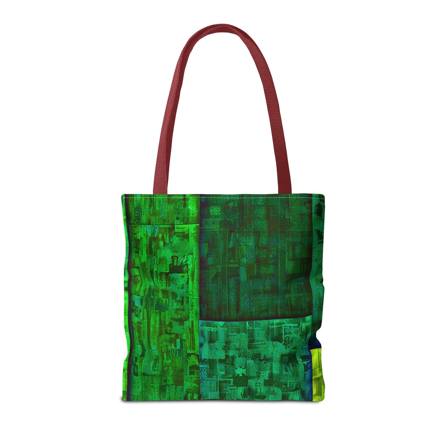 My Block - Eco-Friendly Green Abstract Tote Bag - Stylish Reusable Shopping Bag