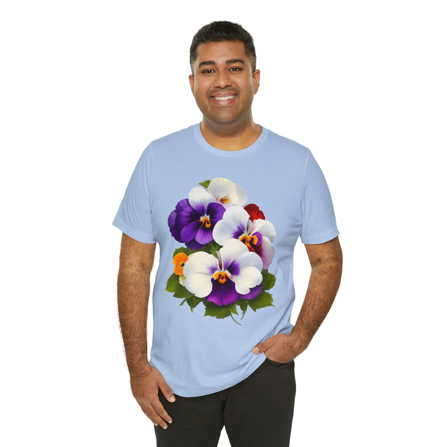 Pansies -- Unisex Jersey Short Sleeve Tee