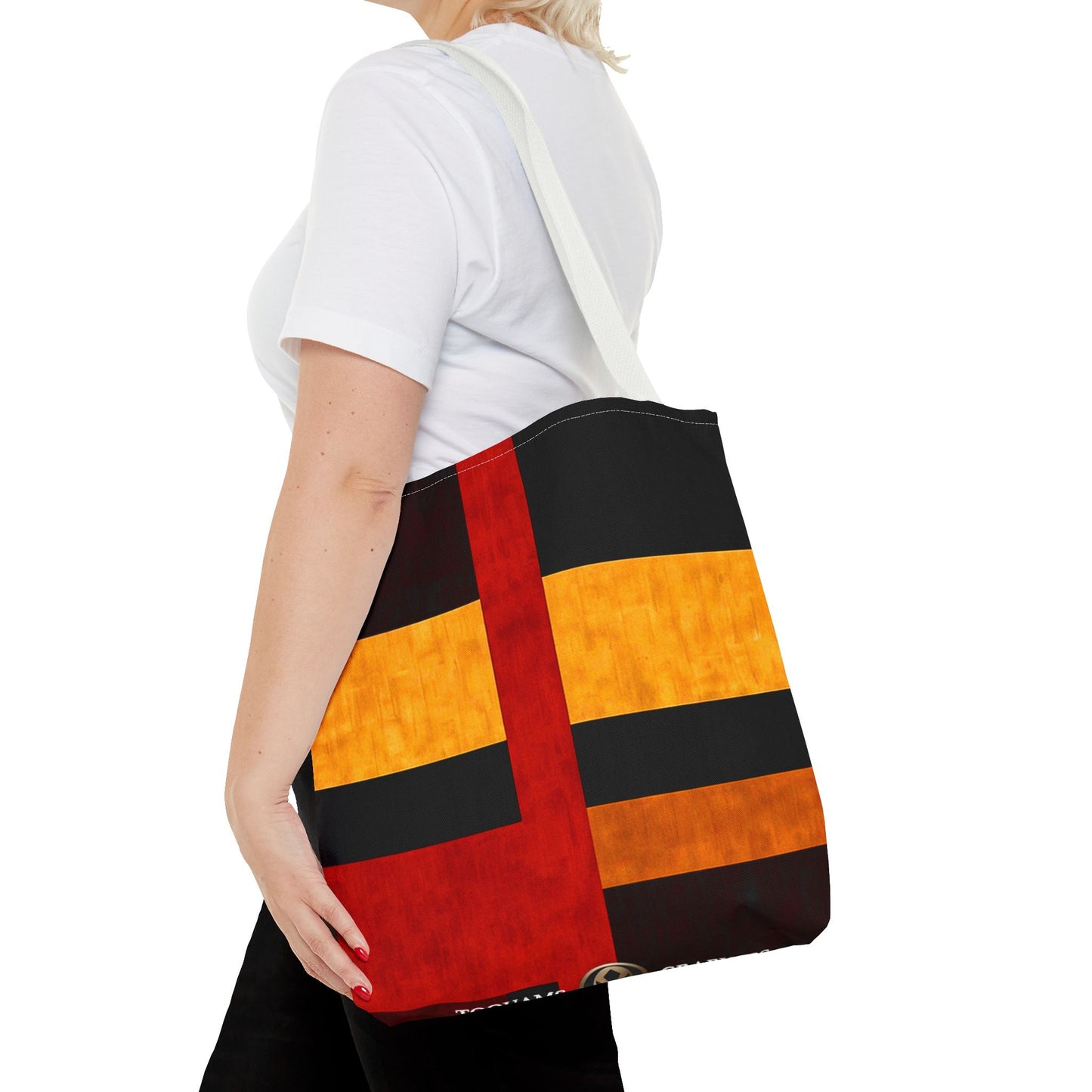 42nd Street - Vibrant Geometric Tote Bag | Stylish Reusable Shopping Bag | Perfect for Everyday Use and Gifts