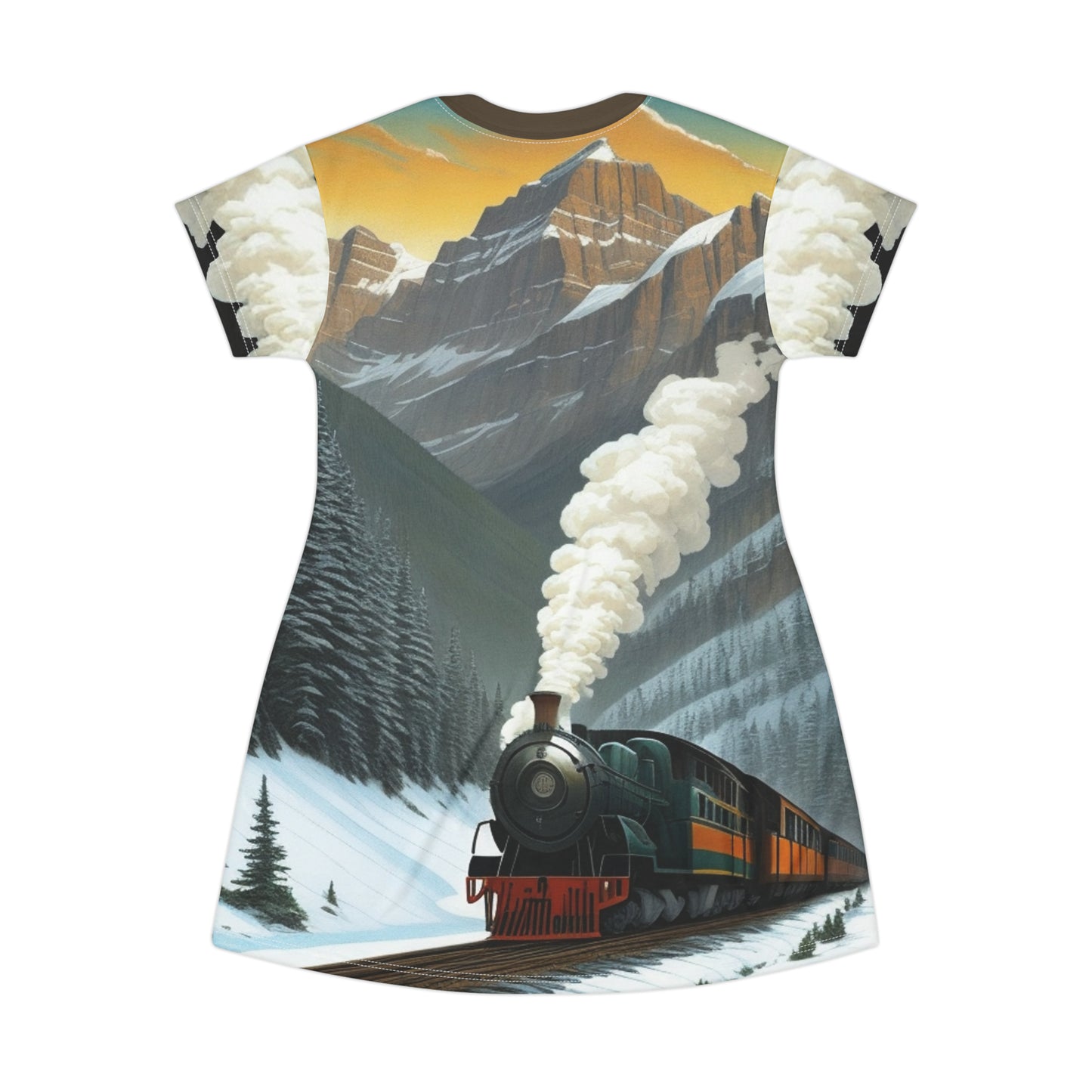 Railroad Girl -- T-Shirt Dress (AOP)