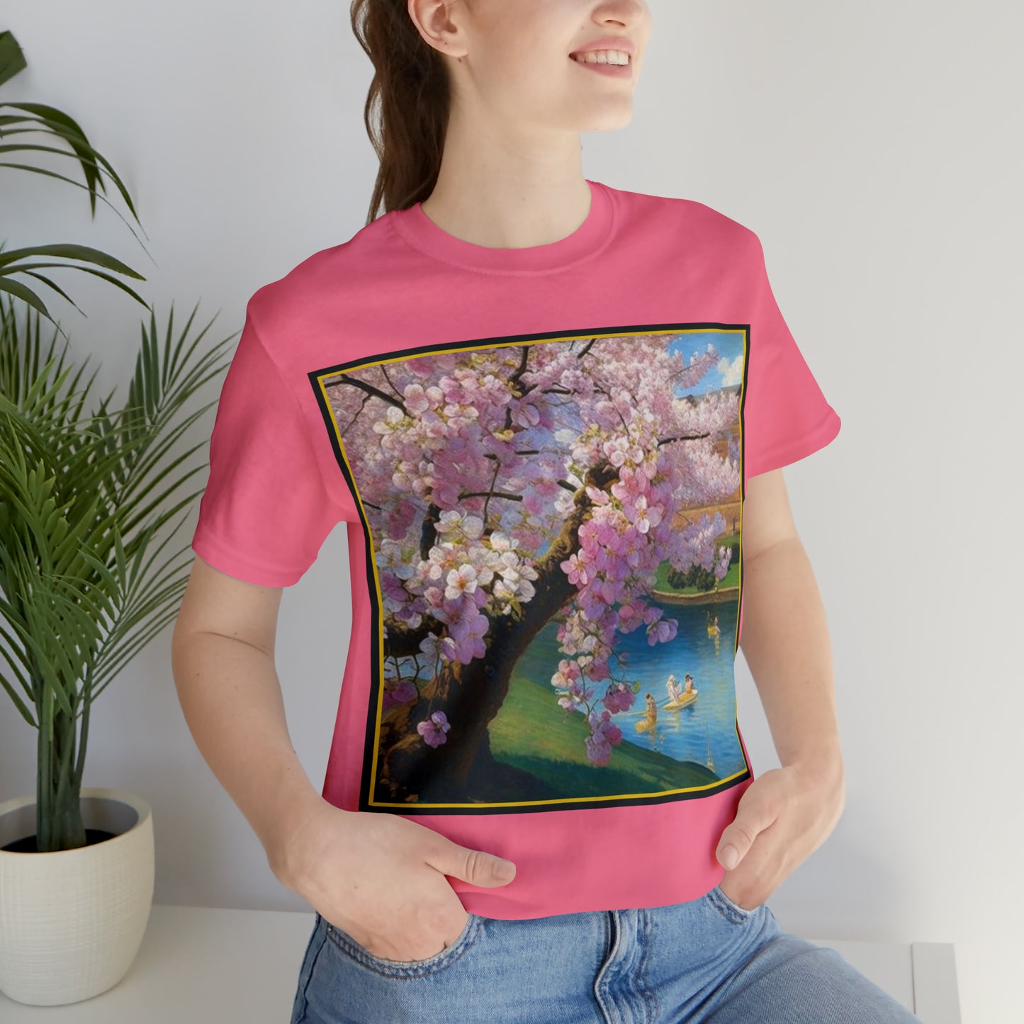 Cherry Blossoms -- Unisex Jersey Short Sleeve Tee