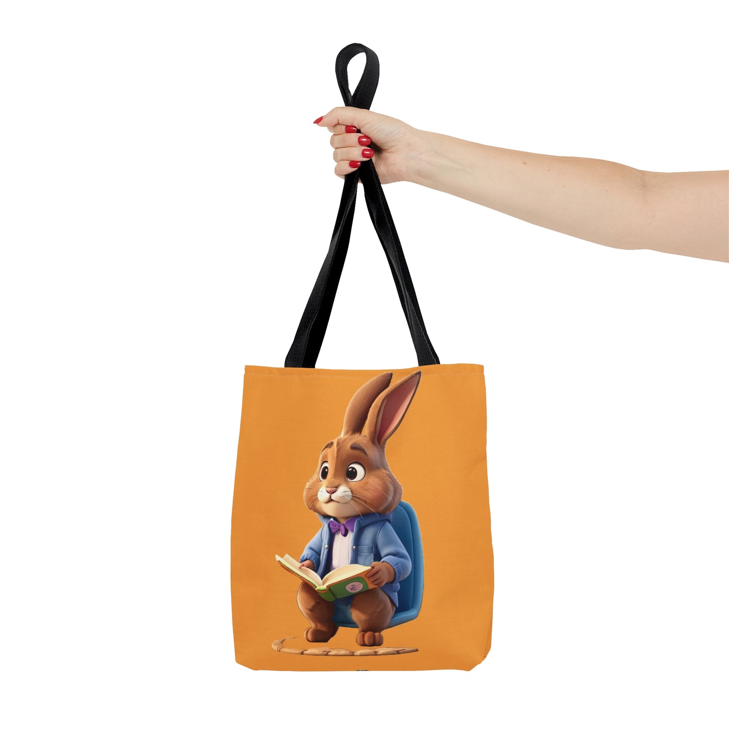 Reading Rabbit Tote Bag (AOP)