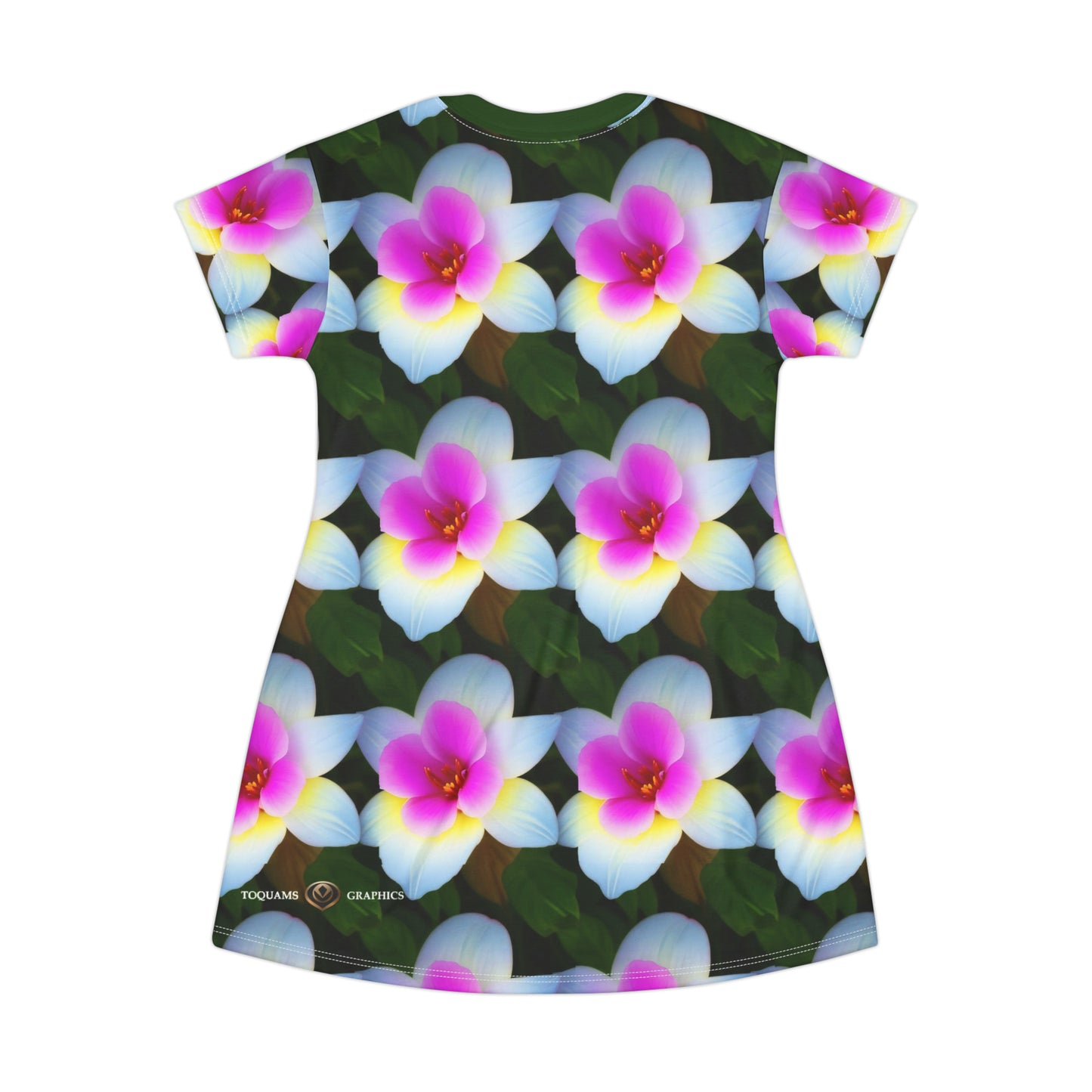 Fresh Blooms -- T-Shirt Dress (AOP)