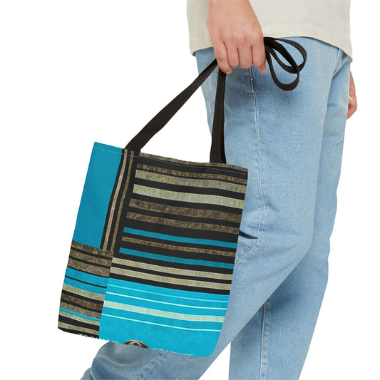 Madison Ave - Stylish Striped Tote Bag - Perfect for Work, Casual Outings & Everyday Use