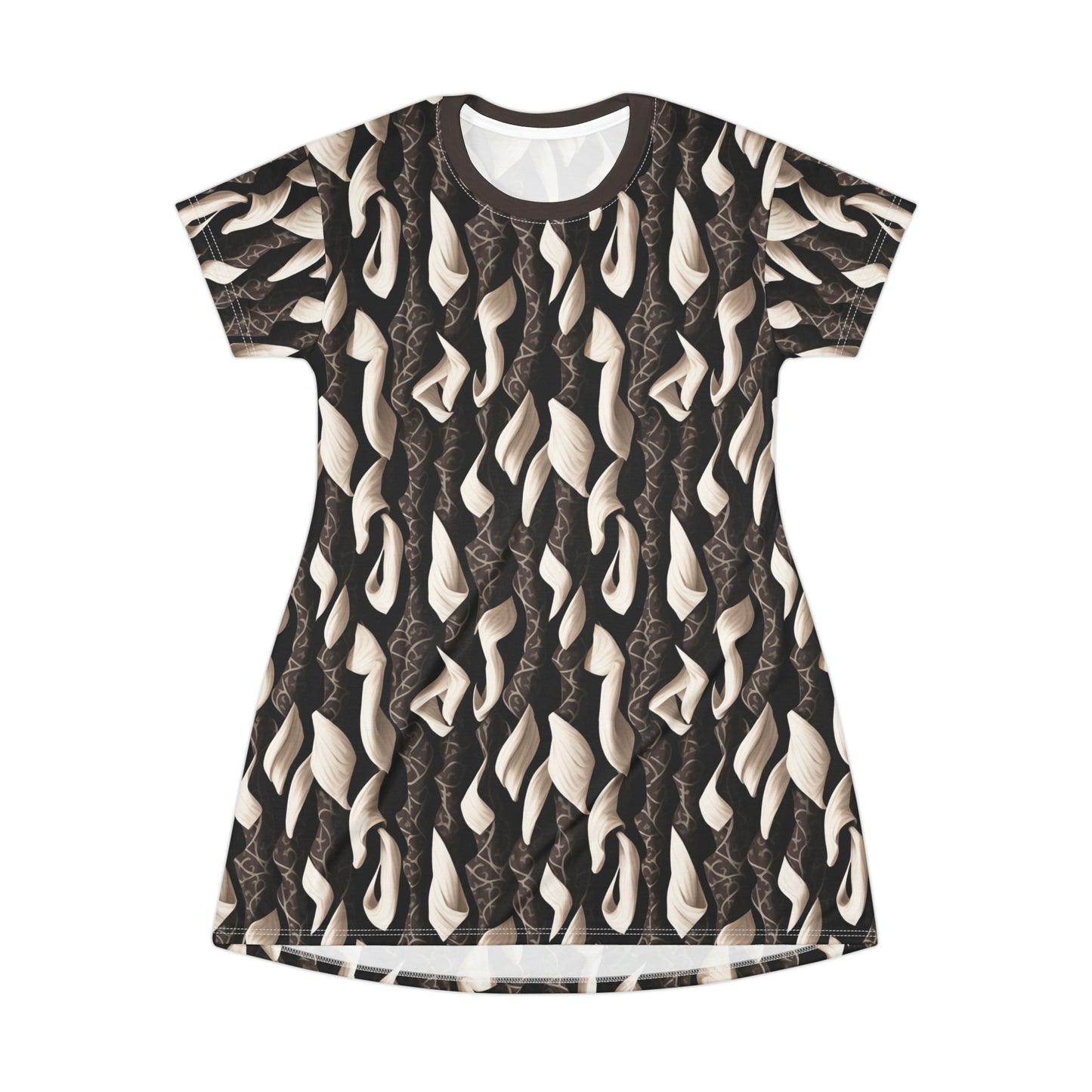 Chocolate Marshmello -- T-Shirt Dress (AOP)