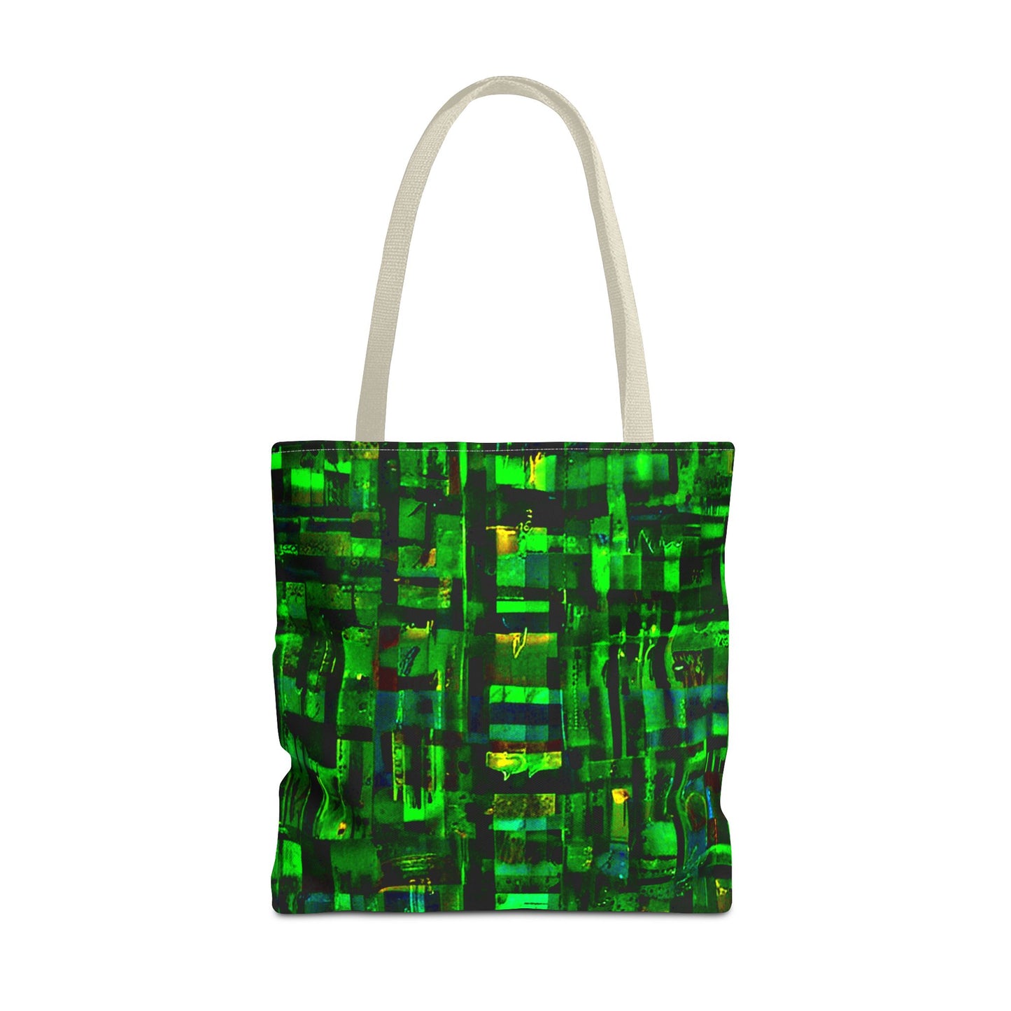 Mother Board - Vibrant Green Abstract Tote Bag - Stylish Eco-Friendly Carryall