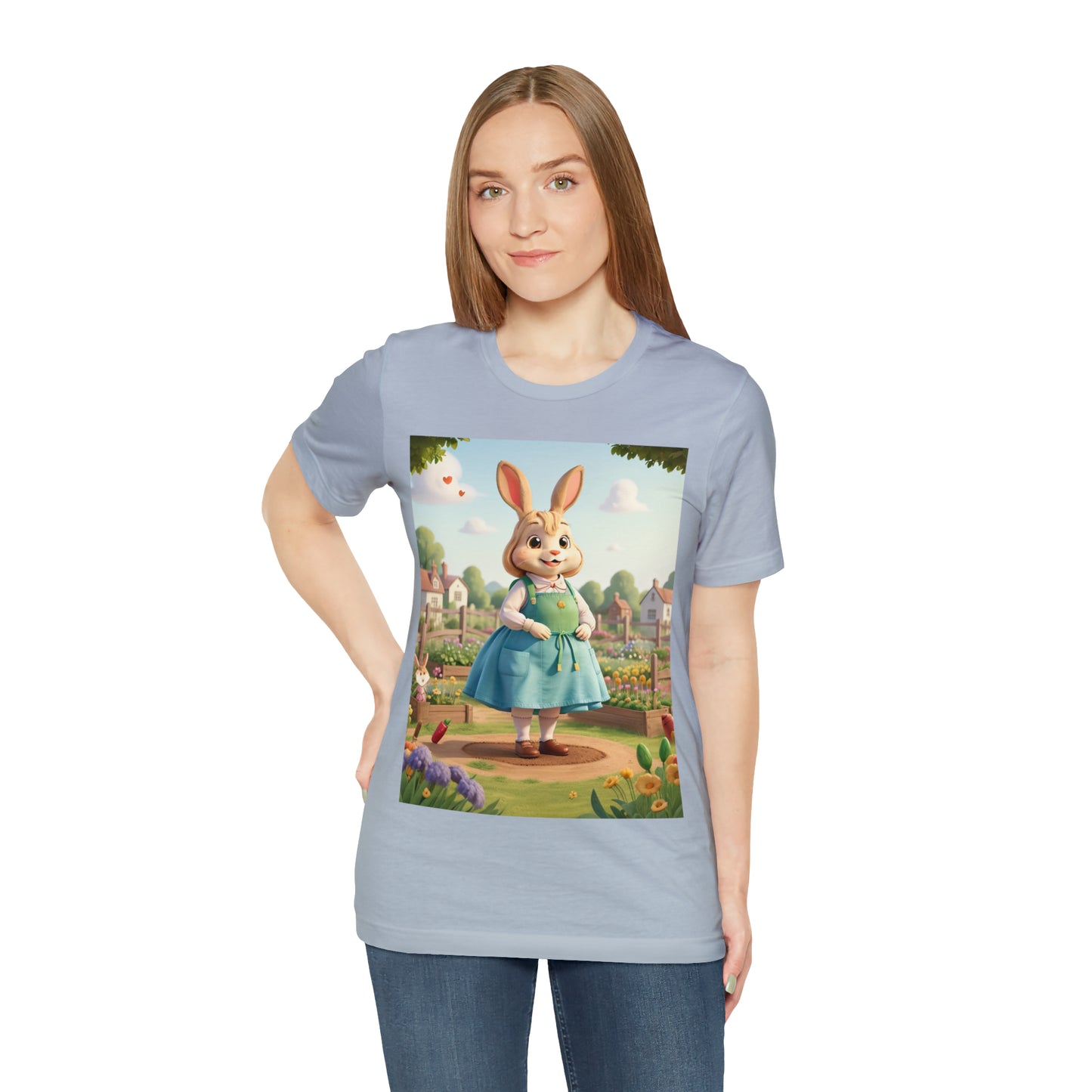 Rabbit Gardener -- Unisex Jersey Short Sleeve Tee