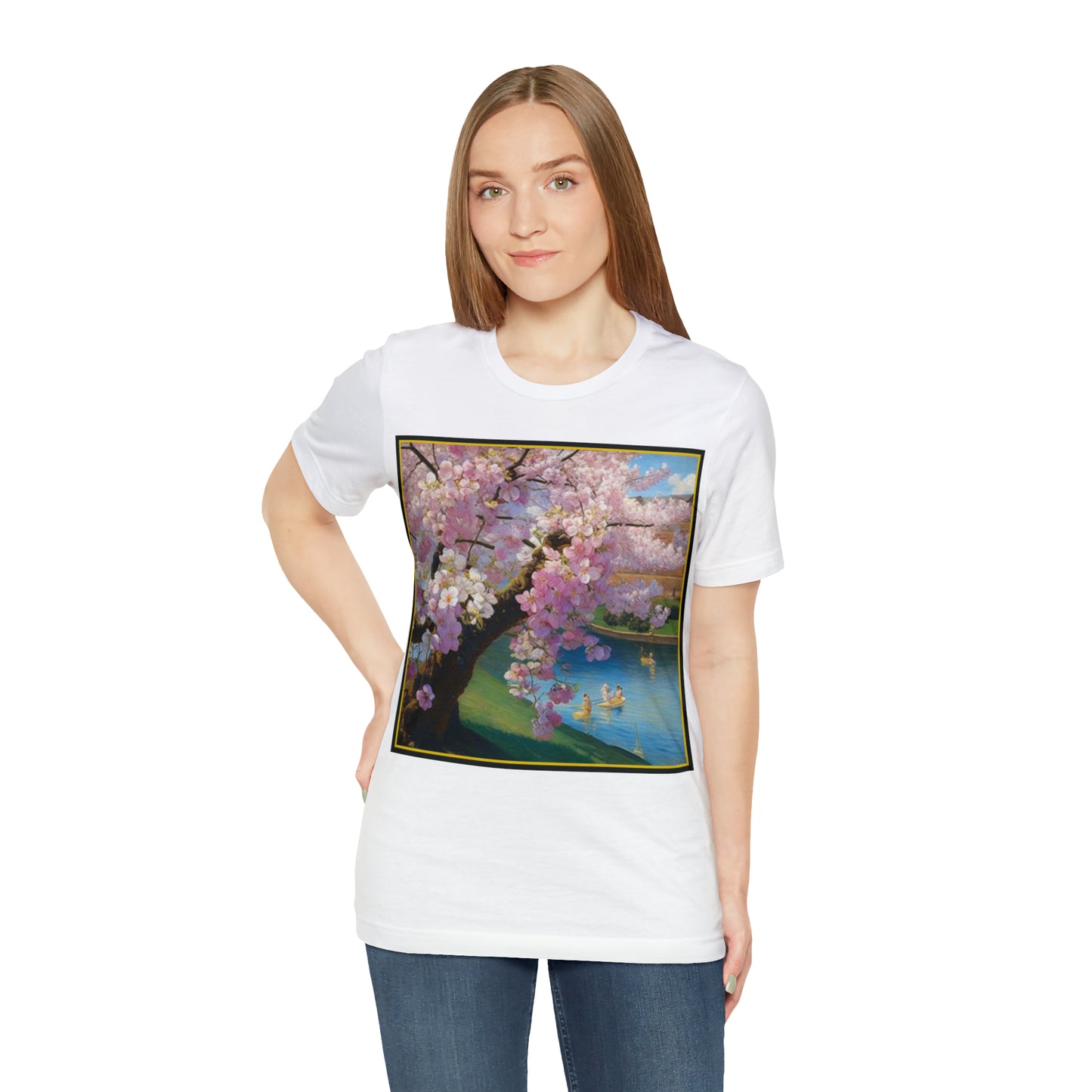 Cherry Blossoms -- Unisex Jersey Short Sleeve Tee