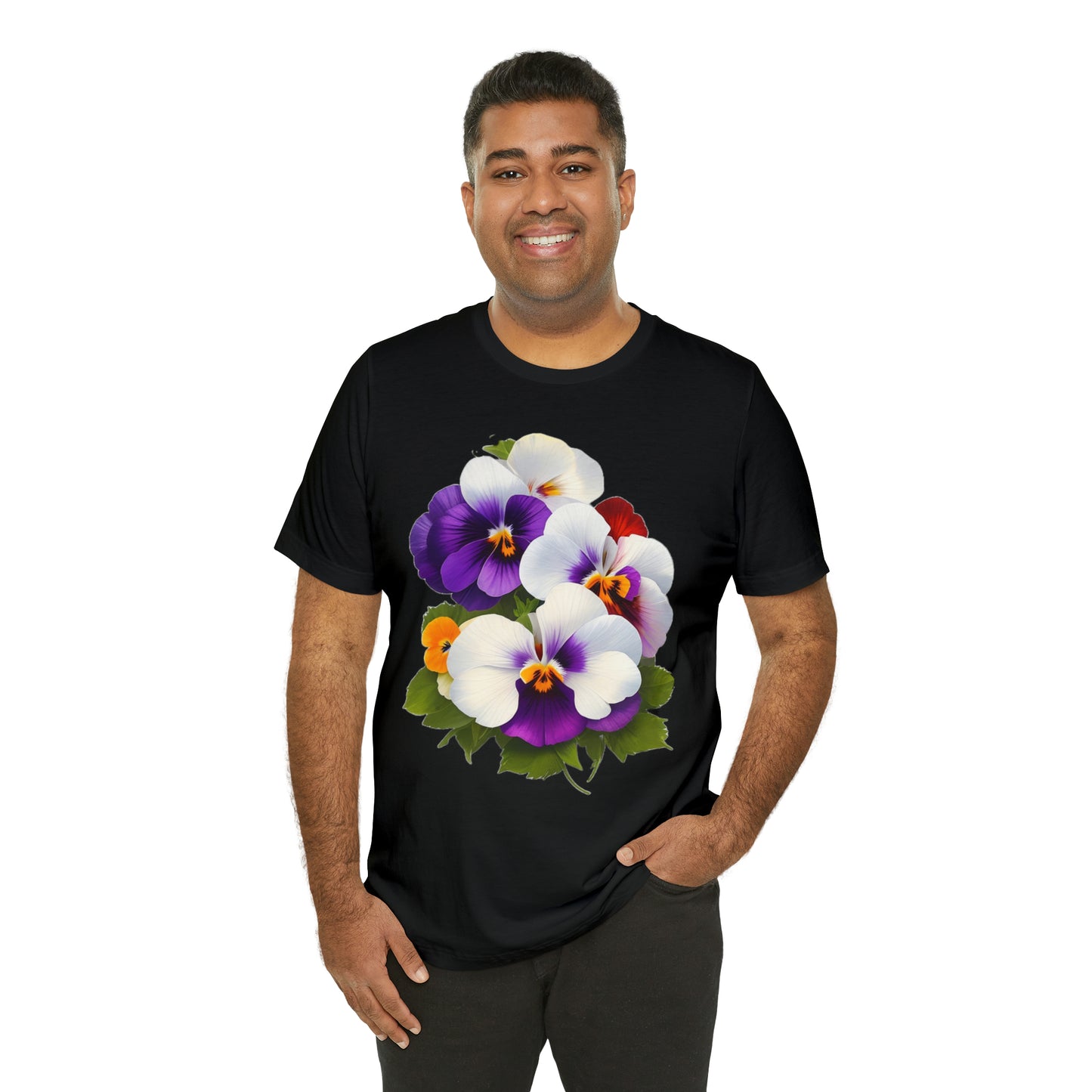 Pansies -- Unisex Jersey Short Sleeve Tee