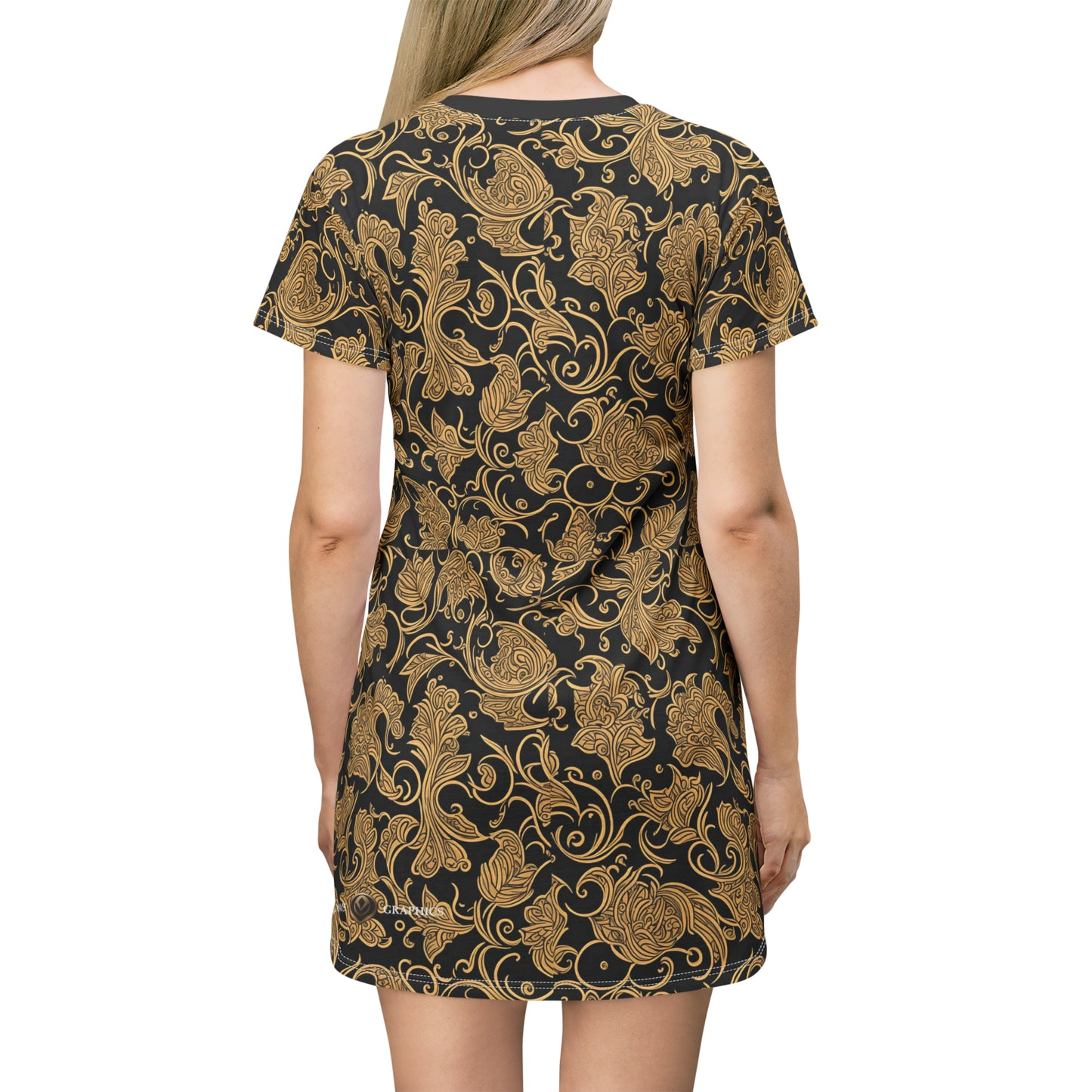 Golden Knight -- T-Shirt Dress (AOP)