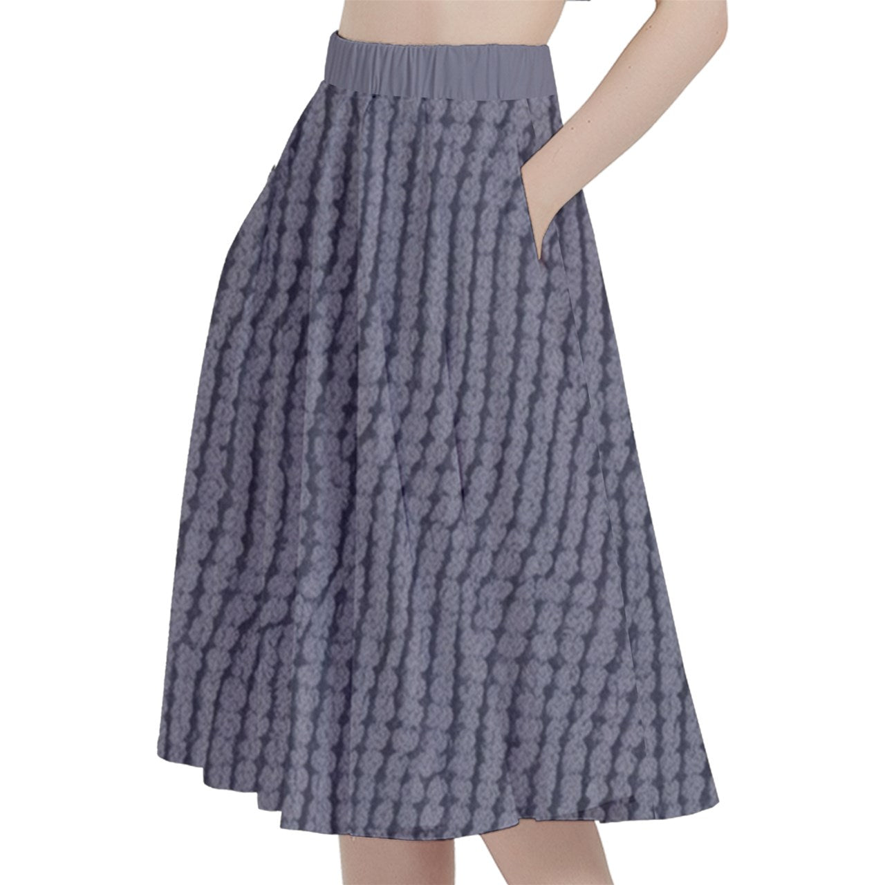 Fabric 508 A-Line Midi Skirt with Pocket
