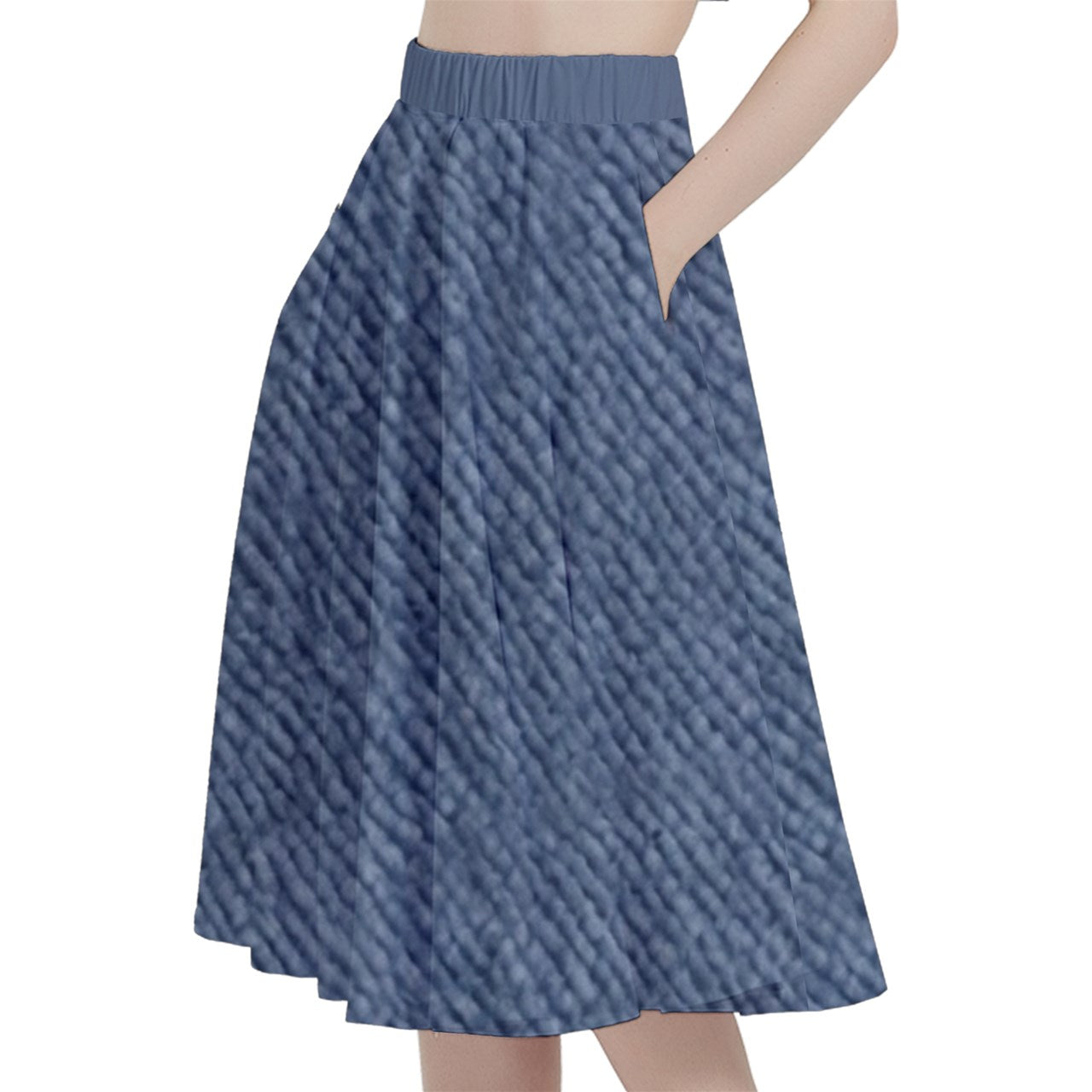 Fabric 510 A-Line Midi Skirt With Pocket