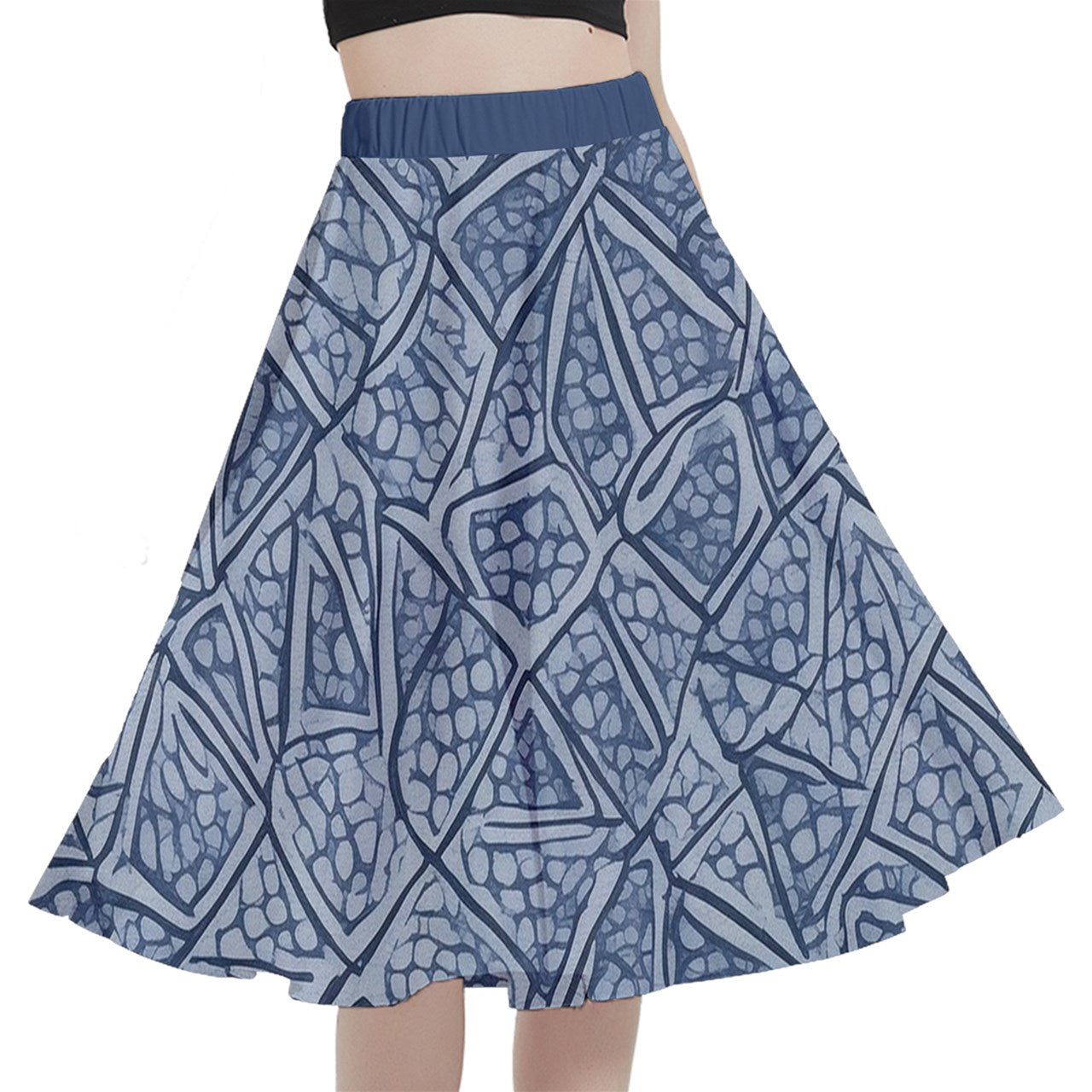 Fabric 512 A-Line Midi Skirt with Pocket