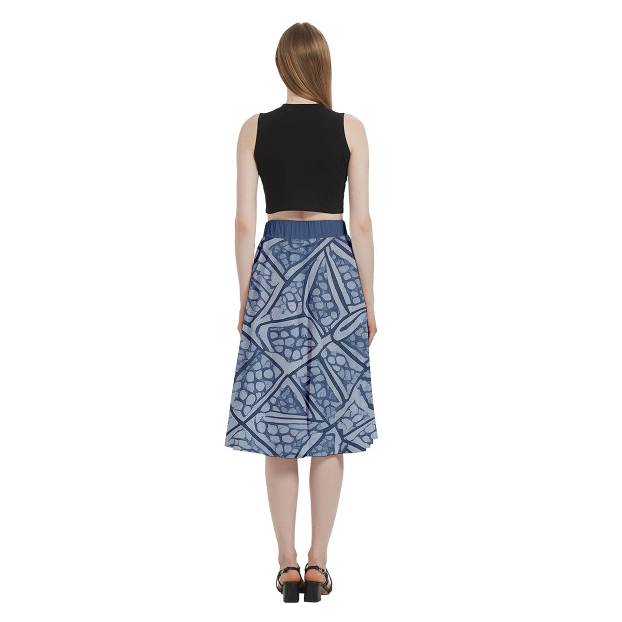 Fabric 512 A-Line Midi Skirt with Pocket