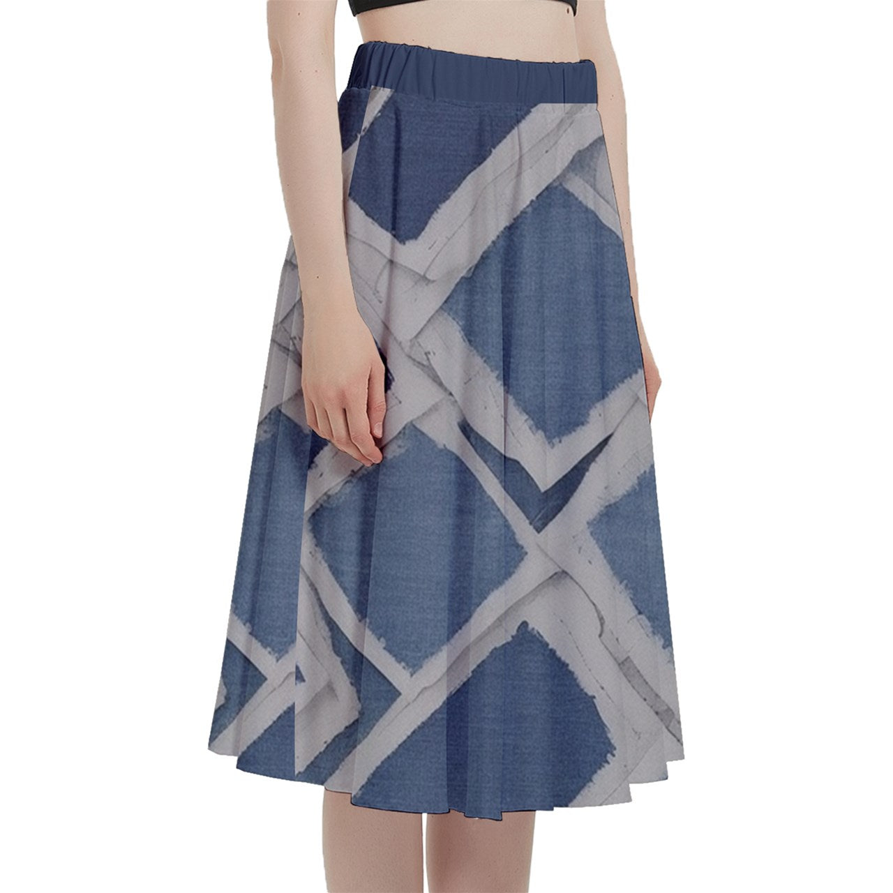 Fabric 516 A-Line Midi Skirt with Pocket